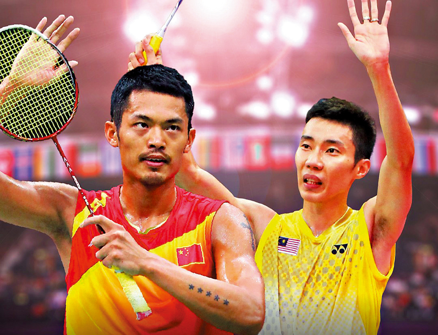 　　圖：林丹（左）與李宗偉是一代羽毛球名將。\網絡圖片