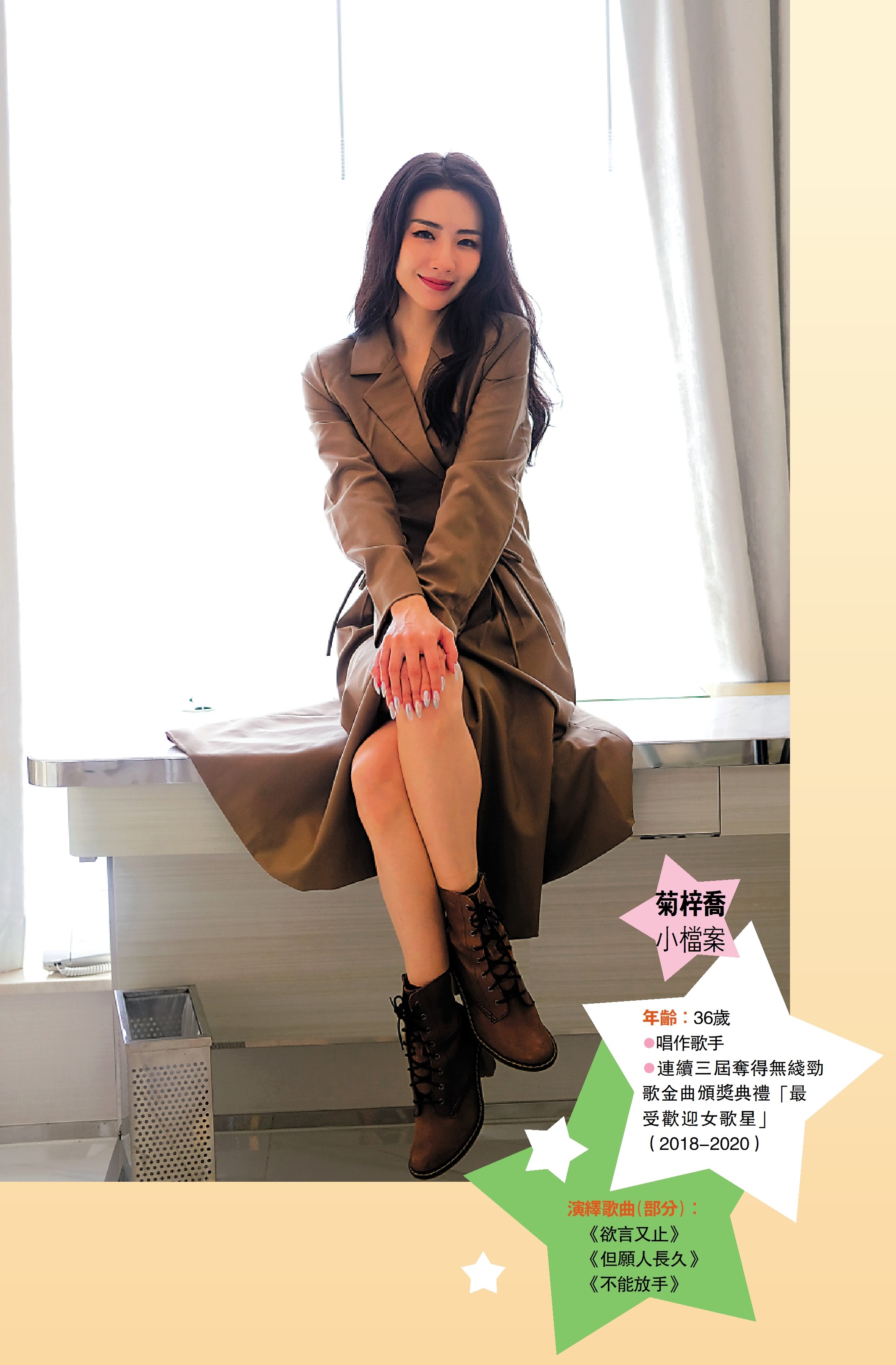 　　圖：菊梓喬積極備戰個唱，首要是增肥。