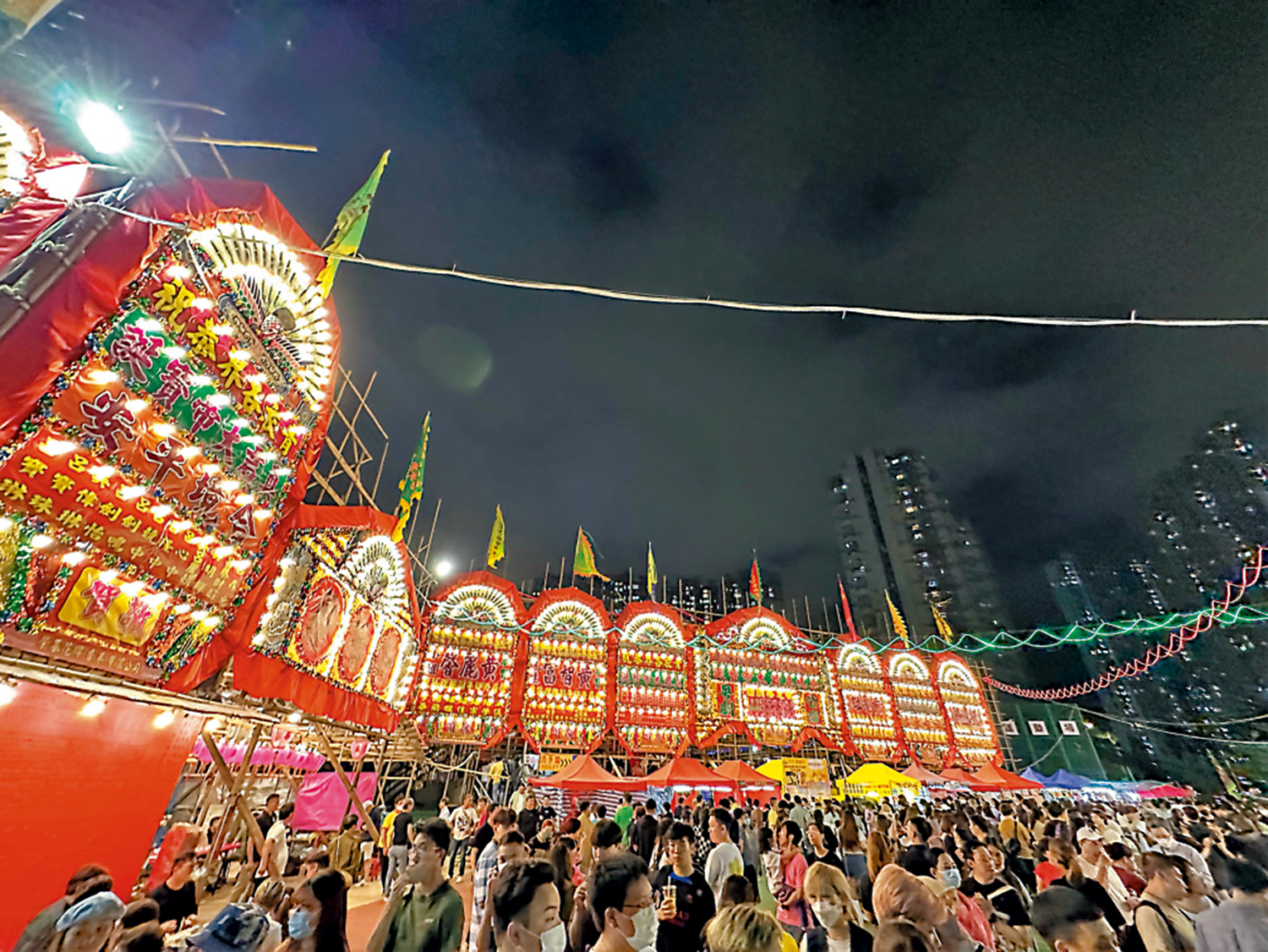 圖:青衣戲棚不久前復辦。\資料圖片