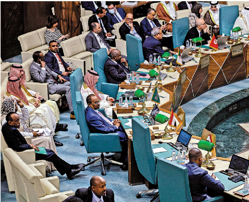 　　圖：阿盟7日召開外長級特別會議，同意恢復敘利亞的成員國資格。\法新社