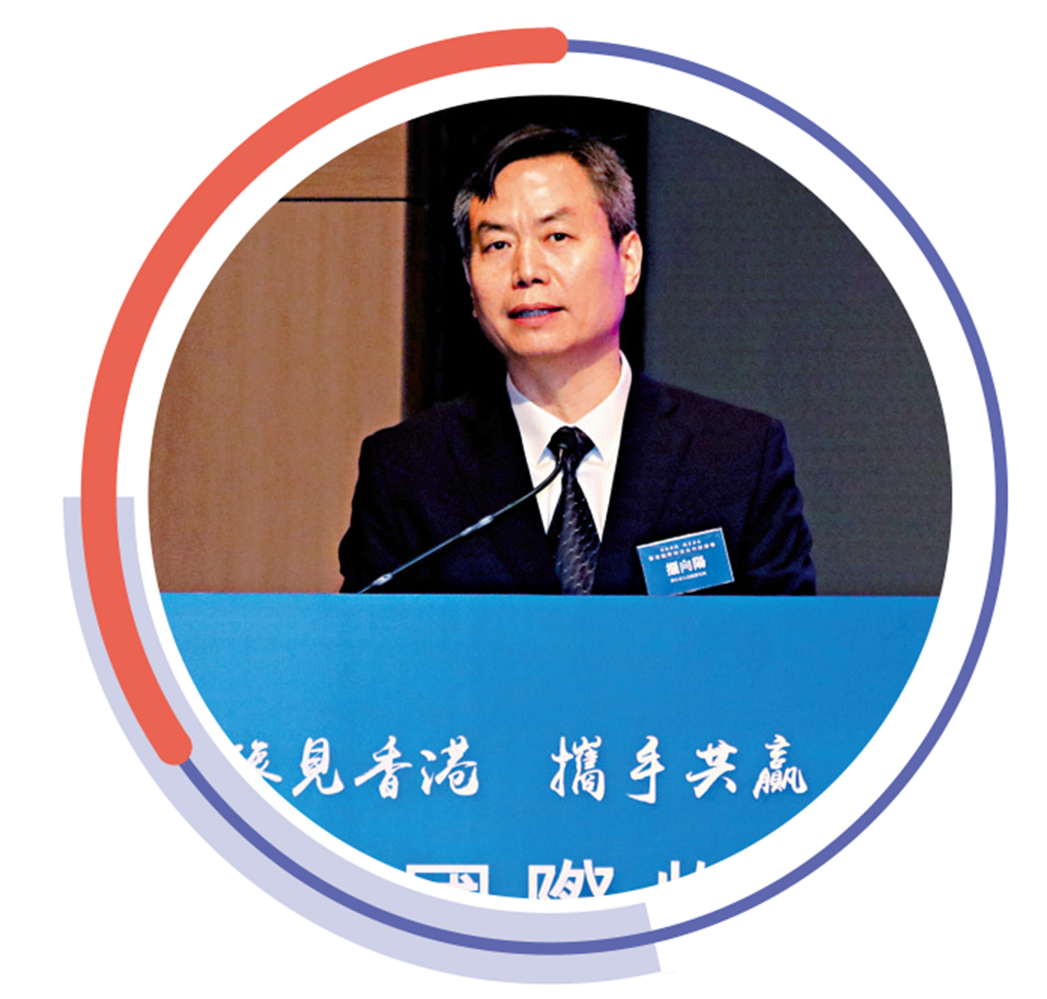 　　圖：商丘市市長擺向陽介紹，商丘是國家商貿服務型物流樞紐承載城市。
