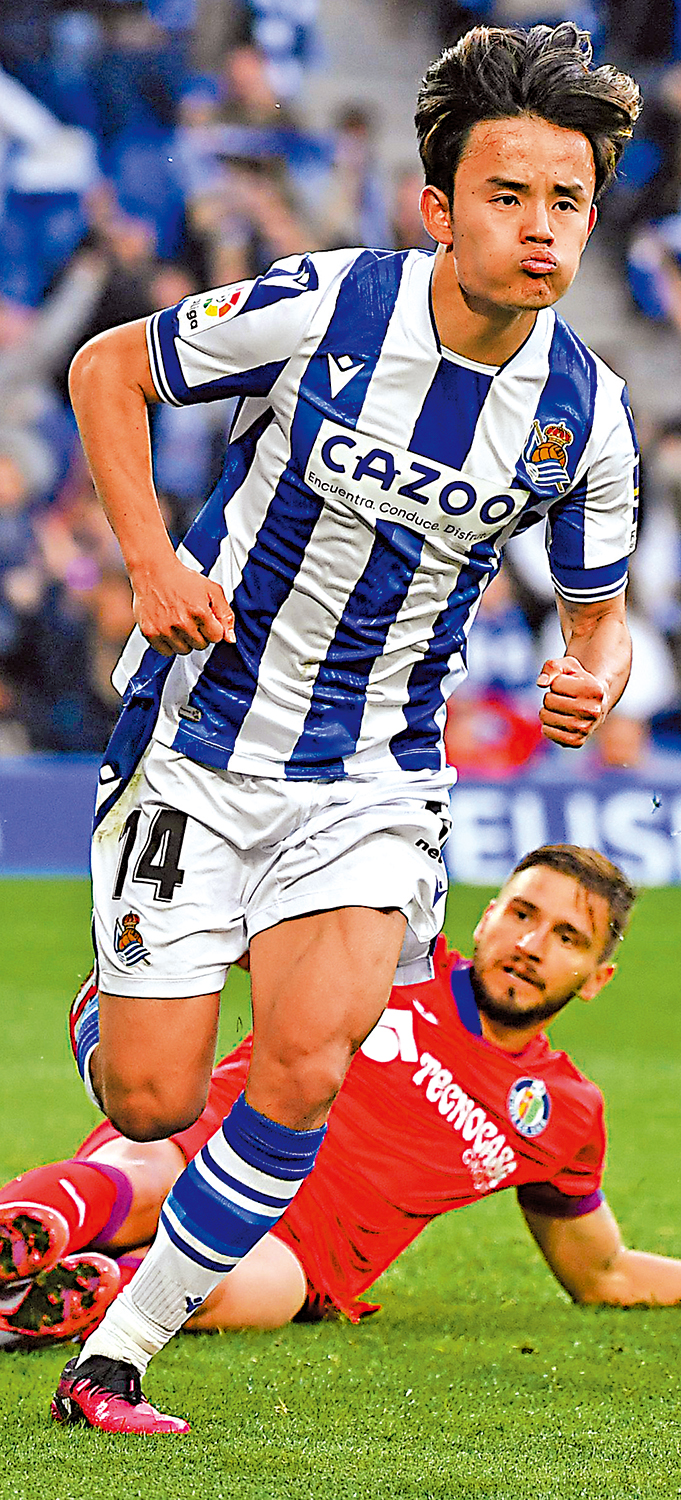 　　圖：皇家蘇斯達翼鋒久保建英。