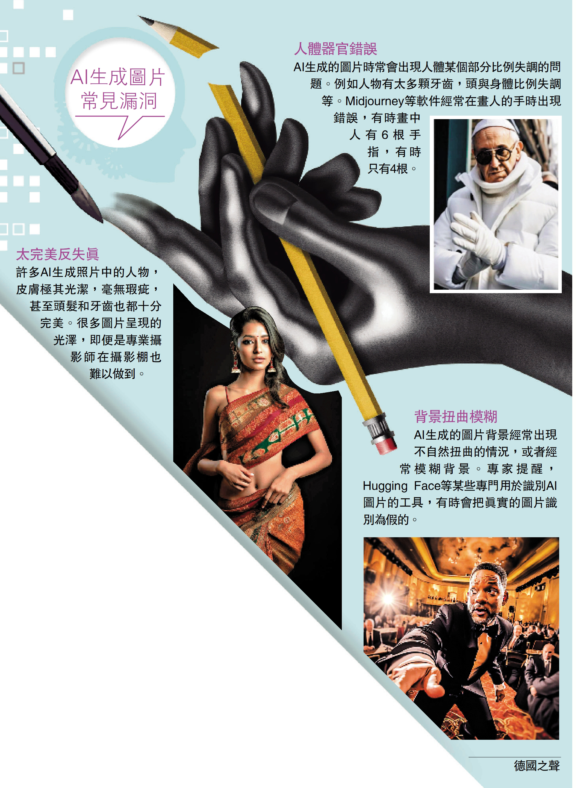 　　圖：AI生成圖片常見漏洞
