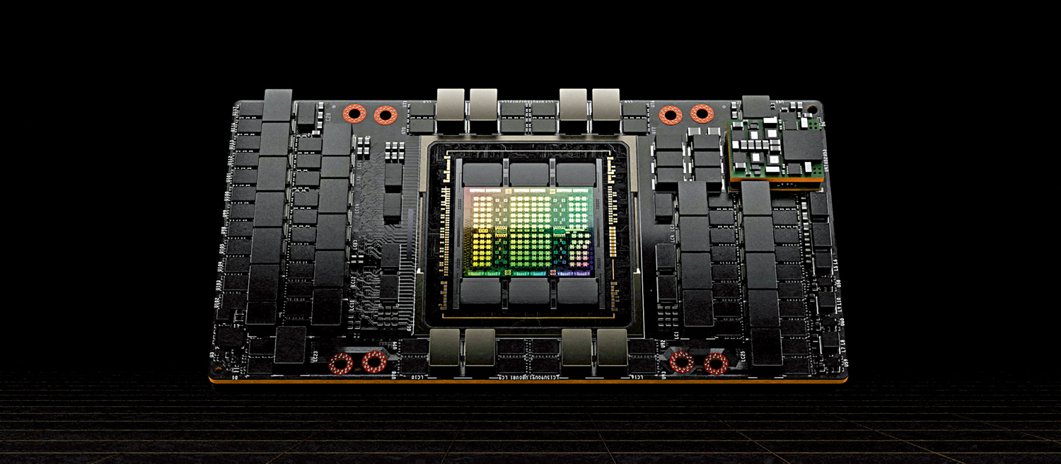 圖:英偉達名為H100的GPU,可以用於大型AI模型的開發。\路透社