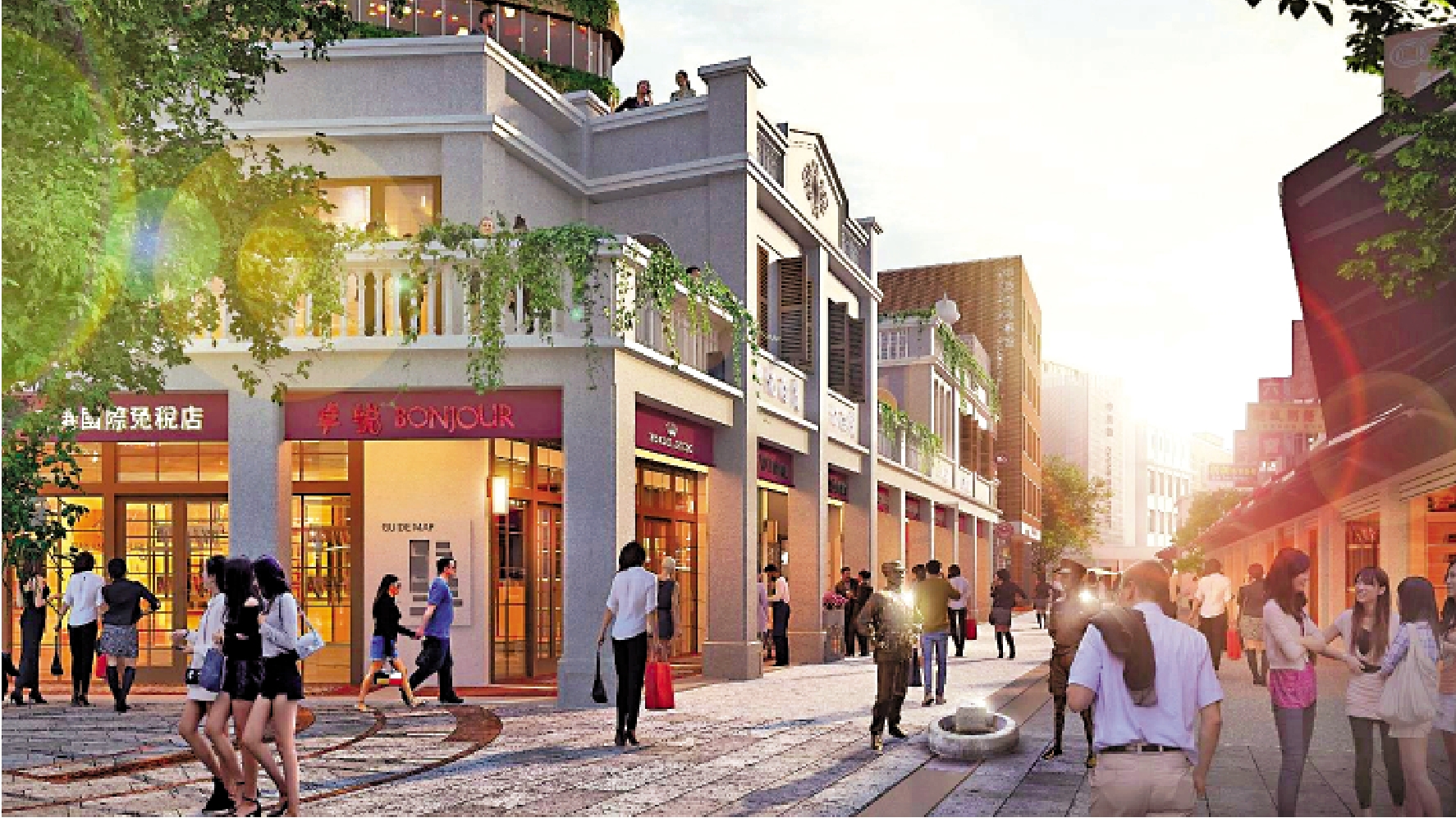 　　圖：伴隨粵港澳大灣區和深圳先行示範區建設縱深推進，以及香港北部都會區建設的提出，中英街迎來黃金發展機遇。中英街改造升級後，打造國際免稅消費合作區水到渠成。
