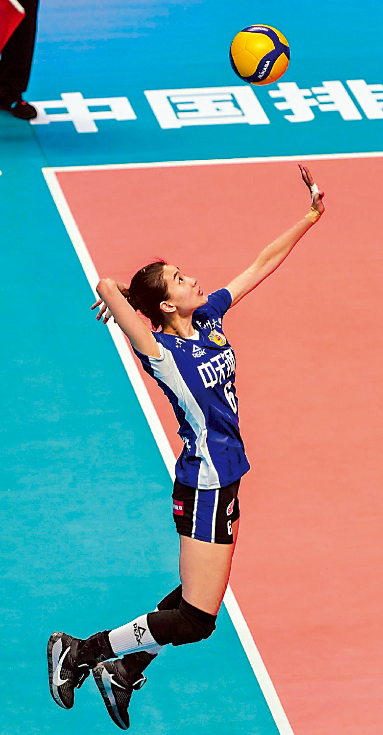 　　圖：刁琳宇除了二傳，發球亦是她的強項。\網絡圖片