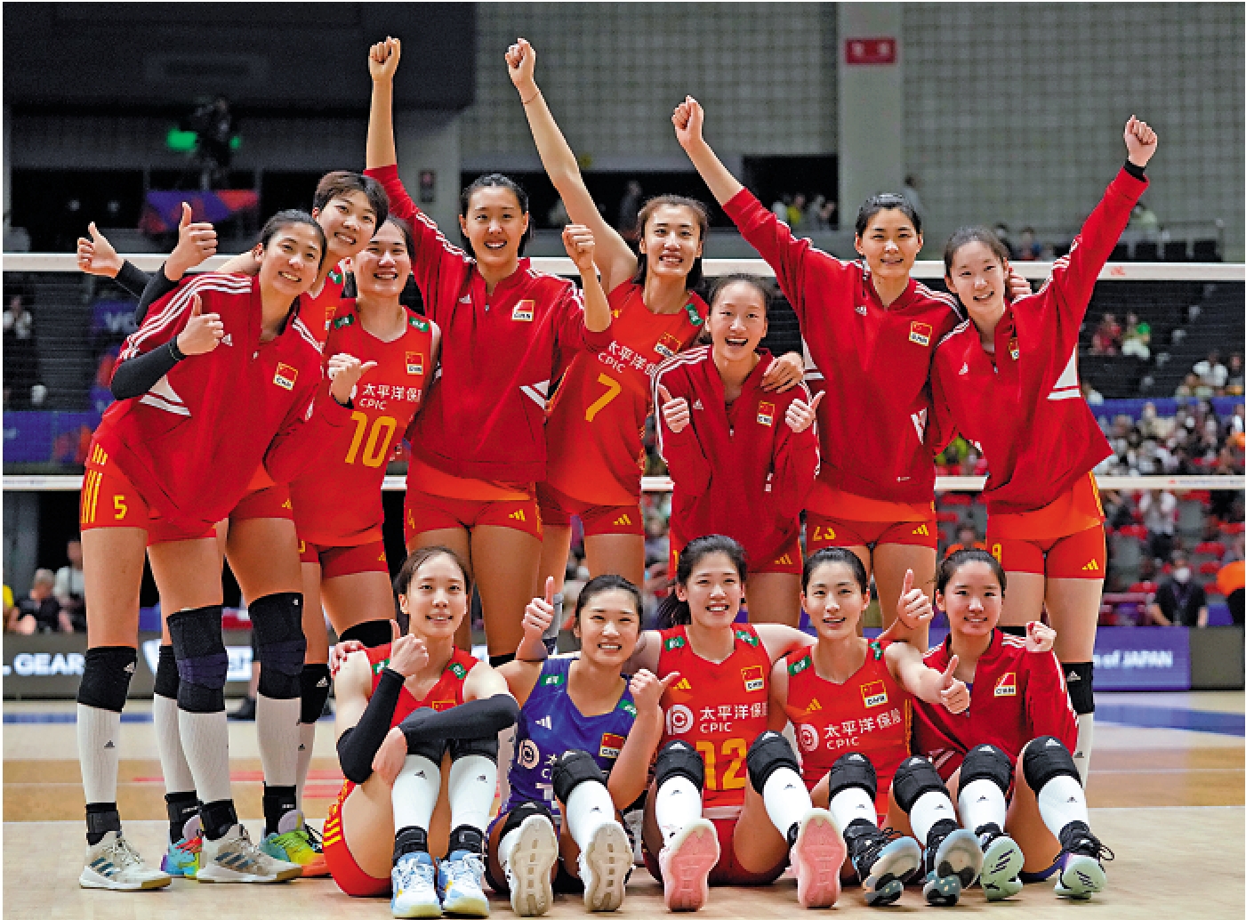 圖:中國女排在名居屋站取得四戰全勝佳績。