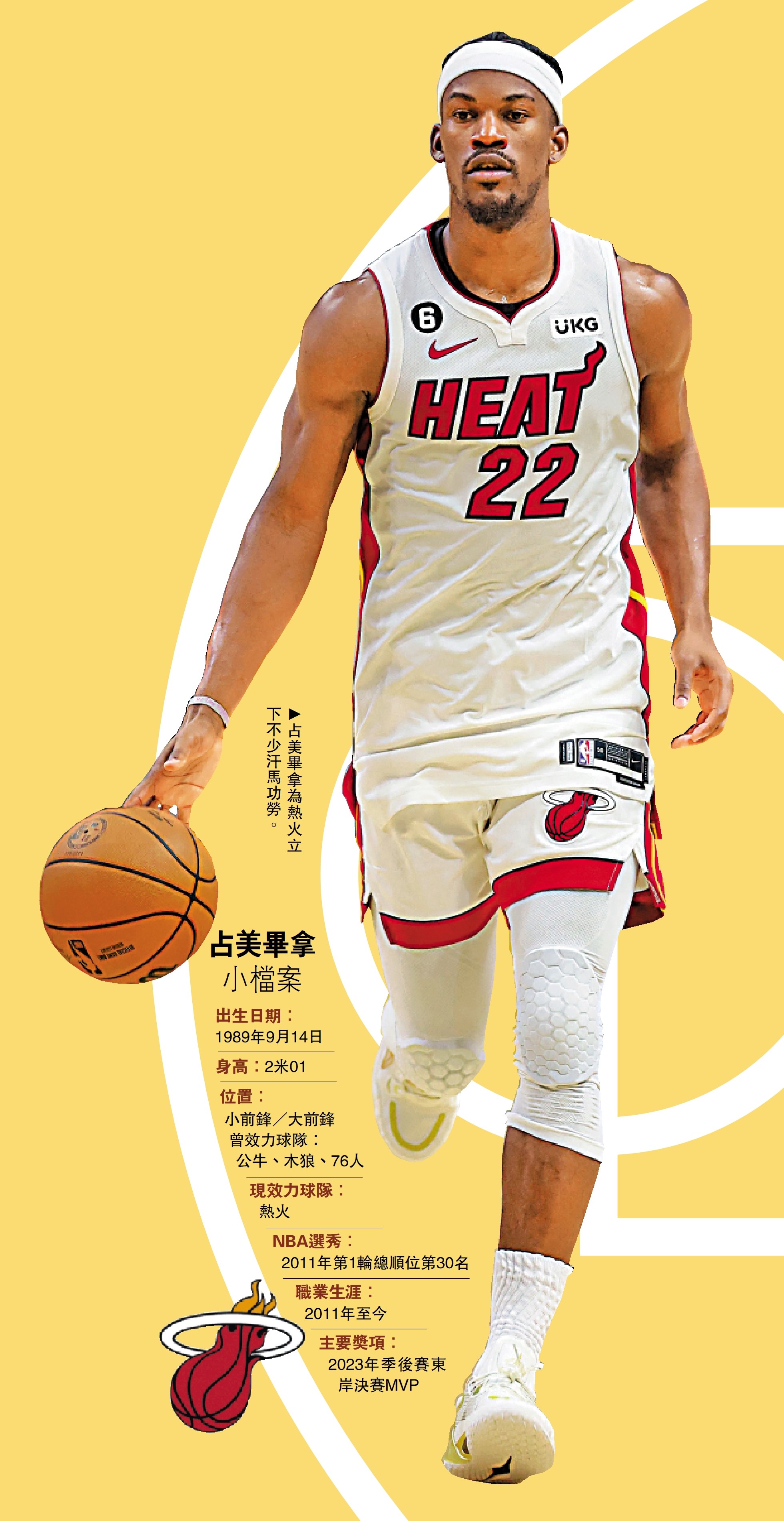 　　圖：占美畢拿為熱火立下不少汗馬功勞。