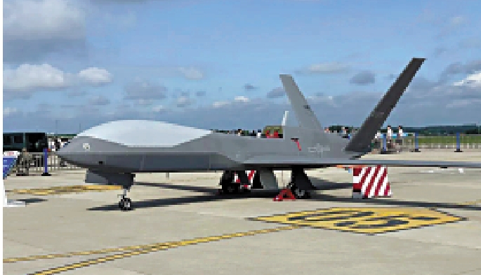 　　圖：無偵-10在2023年空軍航空開放活動上作地面靜態展示。