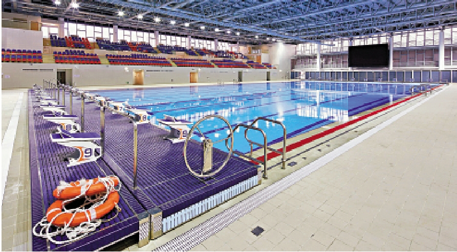 　　圖：體院泳池目前設施水平已達國際級數。