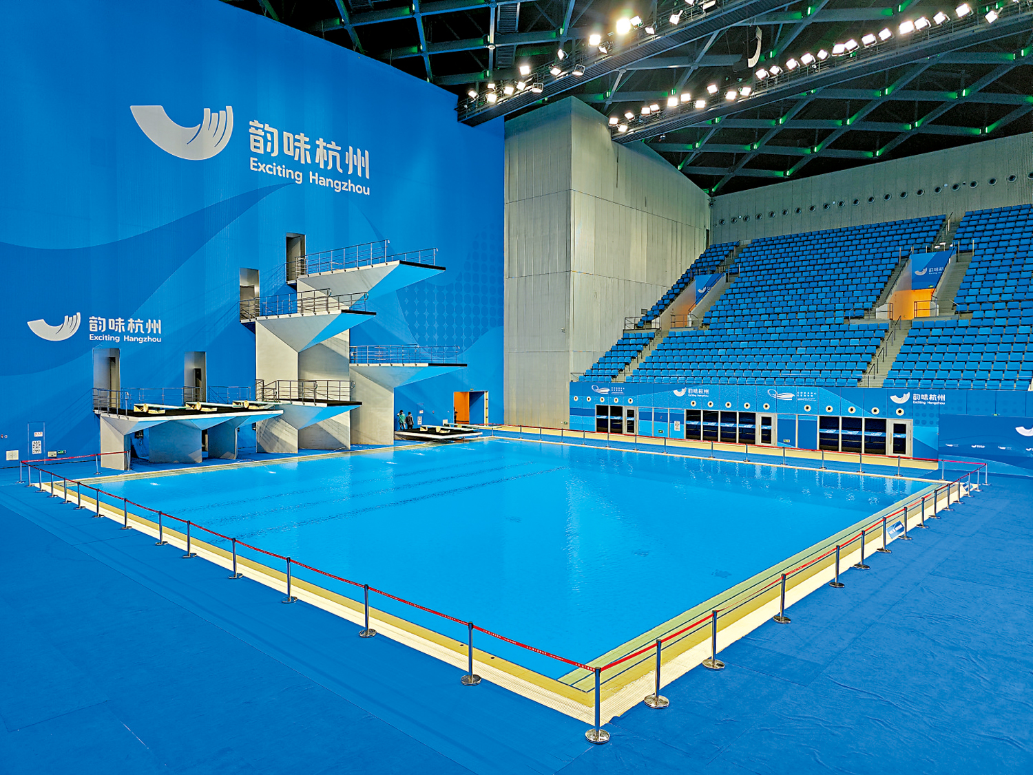 　　圖：杭州亞運會跳水池。