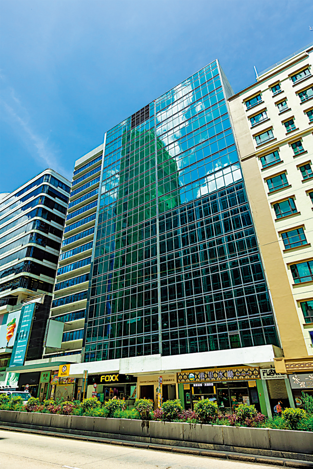 　　圖：佐敦恒福商業中心全幢現時出租率100%。