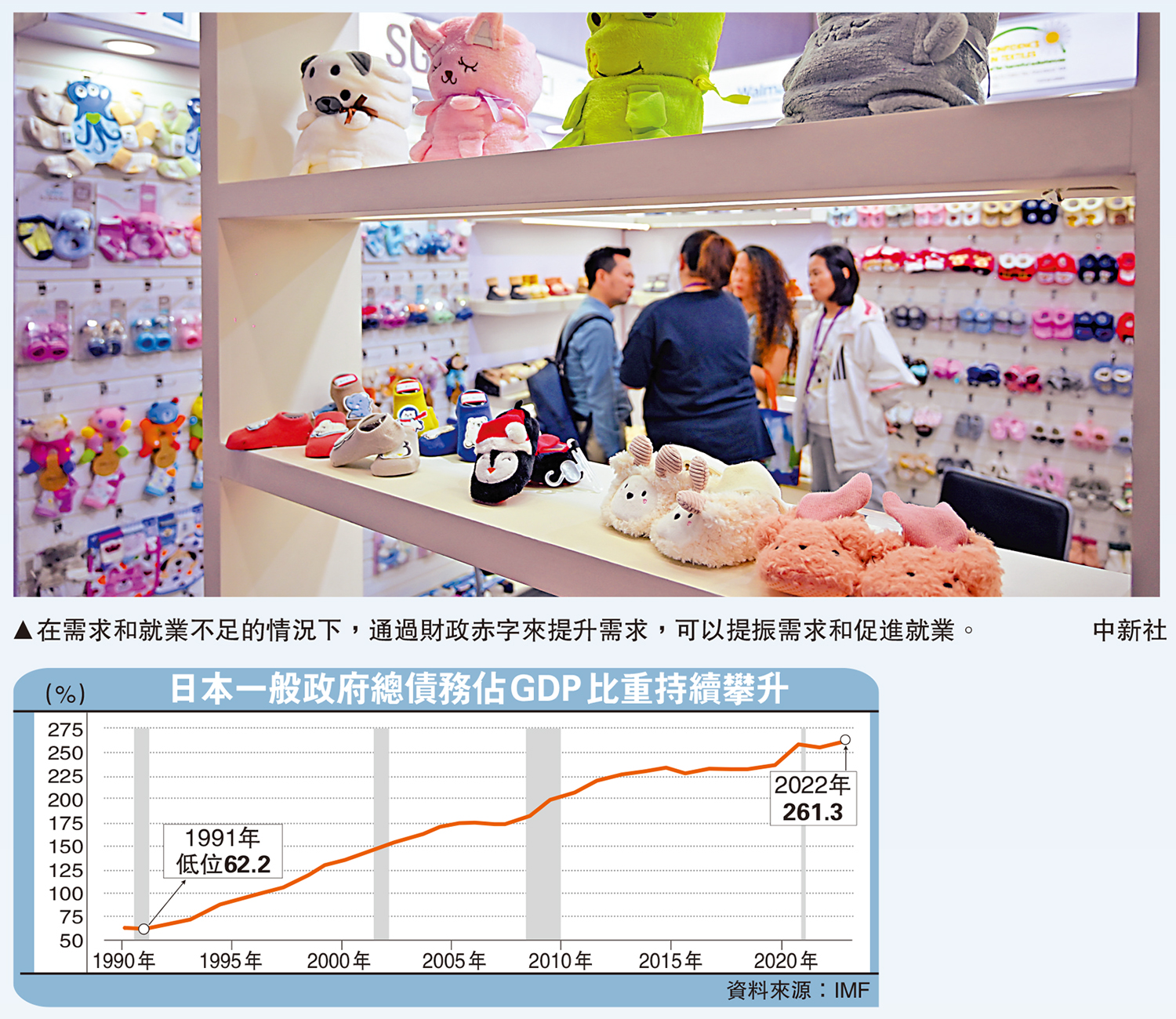 　　圖：在需求和就業不足的情況下，通過財政赤字來提升需求，可以提振需求和促進就業。 中新社