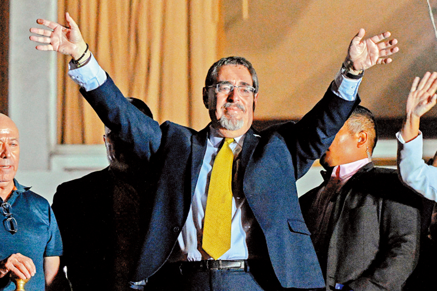 　　圖：阿雷瓦洛贏得危地馬拉總統選舉，他曾發表對華積極言論。\法新社