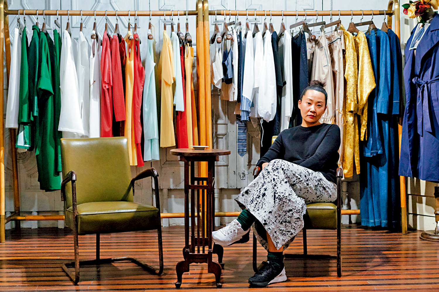 　　圖：「再造衣銀行」創始人張娜希望從改變一件衣服開始，改變海洋和陸地。\受訪者供圖