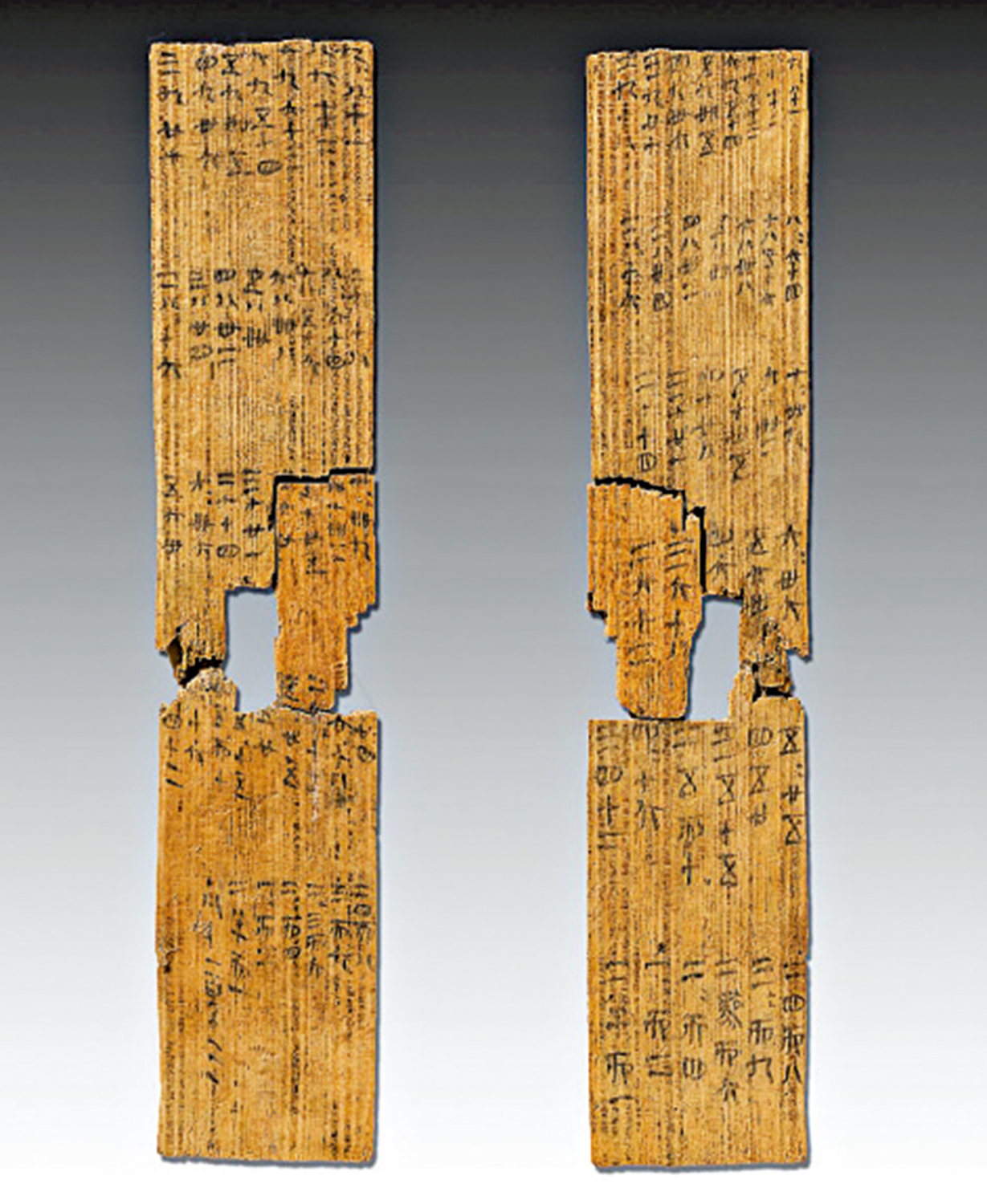 　　圖：最早的「九九乘法表」