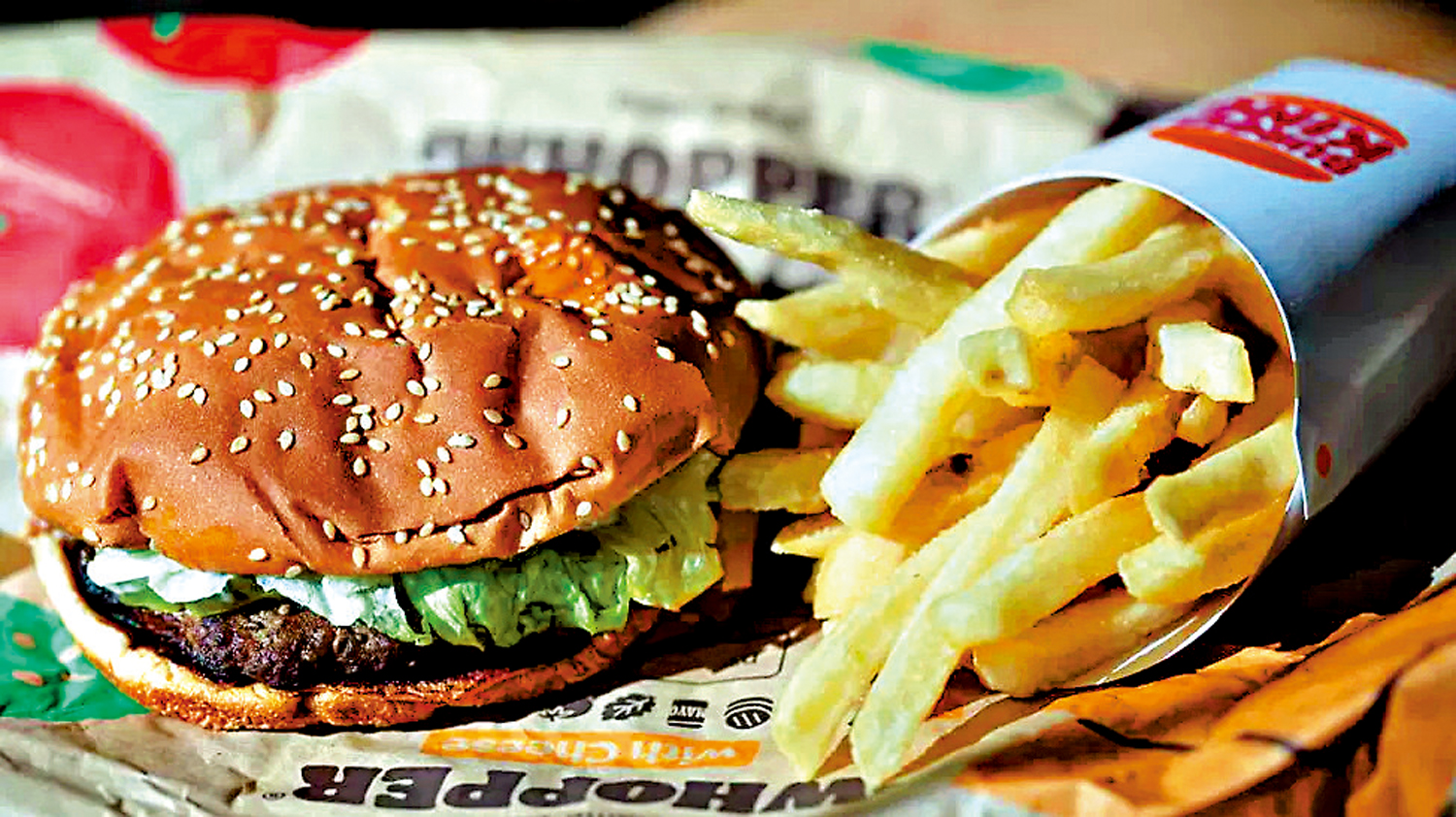 　　圖：因宣傳圖片與實物不符，Burger King遭遇集體訴訟。圖為華堡實物。\路透社