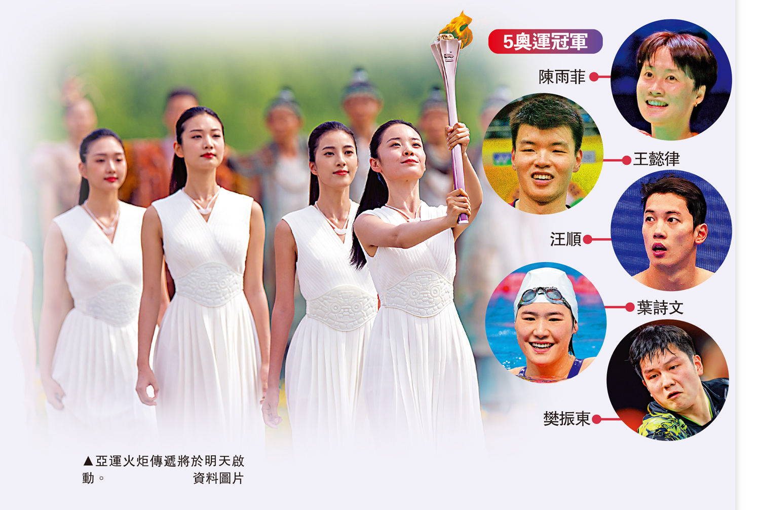 　　圖：亞運火炬傳遞將於明天啟動。\資料圖片