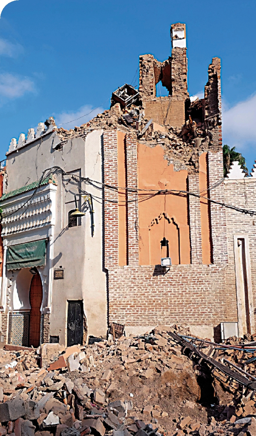 　　圖：9日，馬拉喀什城在摩洛哥地震後，嚴重受損。\路透社