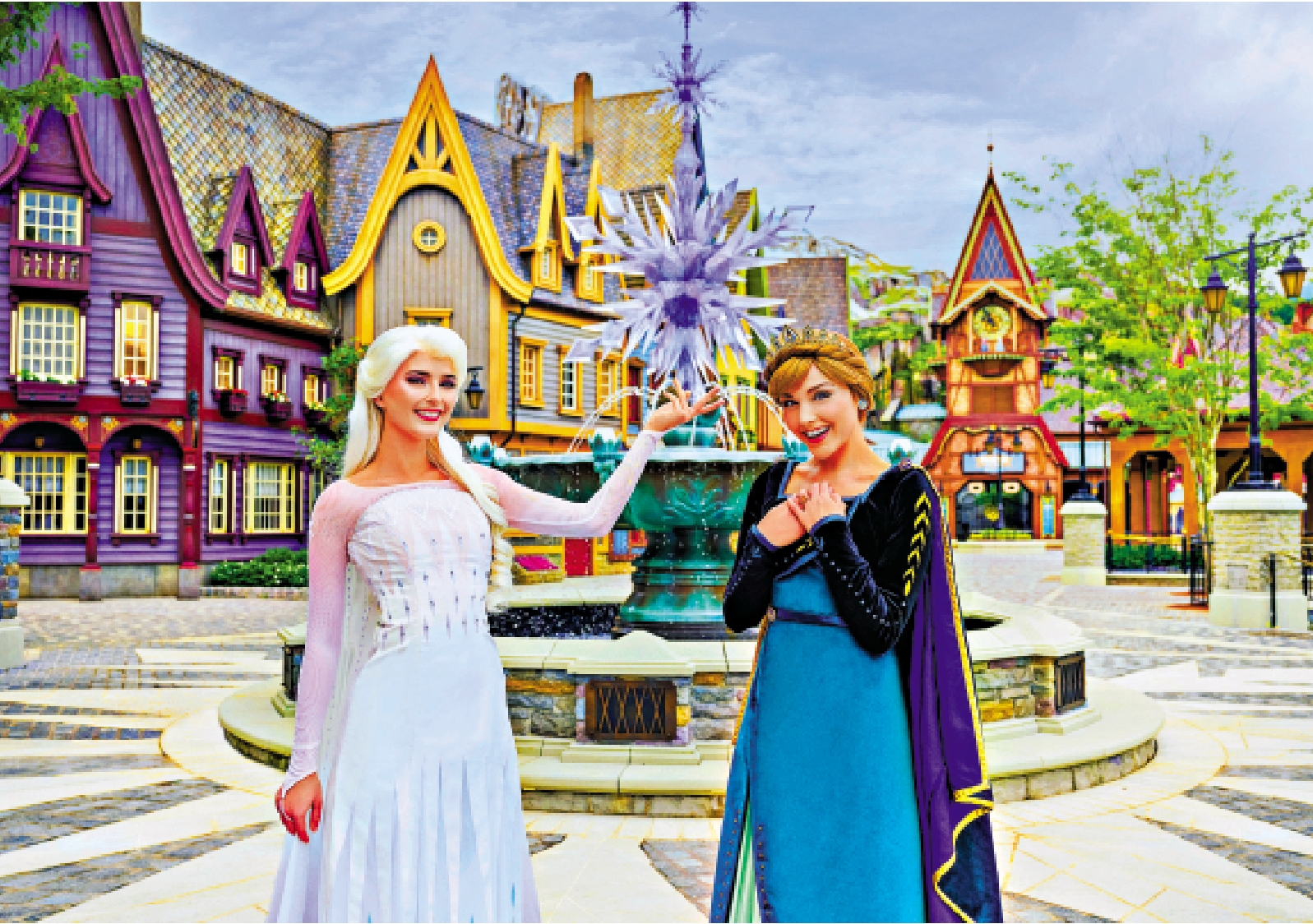 　　圖：迪士尼新主題園區「魔雪奇緣世界」，將在11月20日開幕，屆時大家可以跟Elsa和Anna見面。