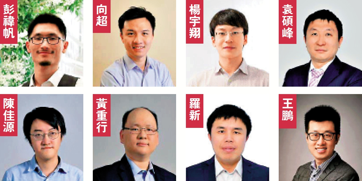 　　圖：港大八學者獲國家優秀青年科學基金