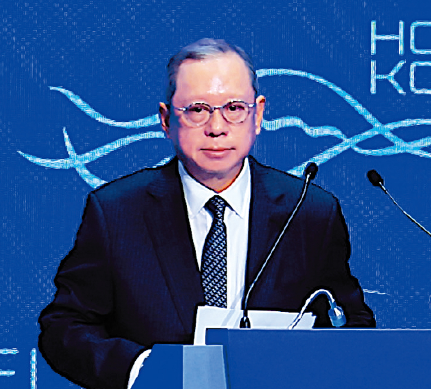 　　圖：全國政協常委、香港貿發局主席林建岳表示，香港將繼續發揮「一帶一路」重要商貿交流平台的角色。