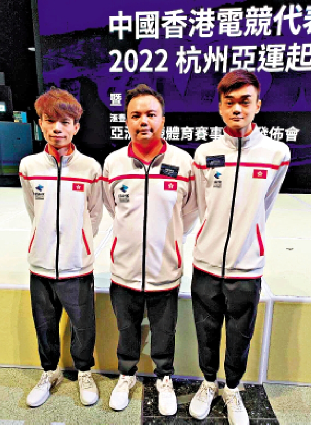 　　圖：陳子軒（右）認為自己第二次參加亞運，壓力相對較細。\大公報記者張銳攝