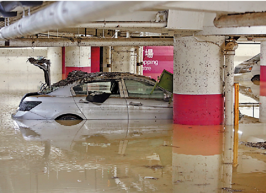 　　圖：車主購買俗稱全保的綜合車輛保險，賠償範圍包括受水浸影響，賠償金額會按汽車維修費實報實銷。