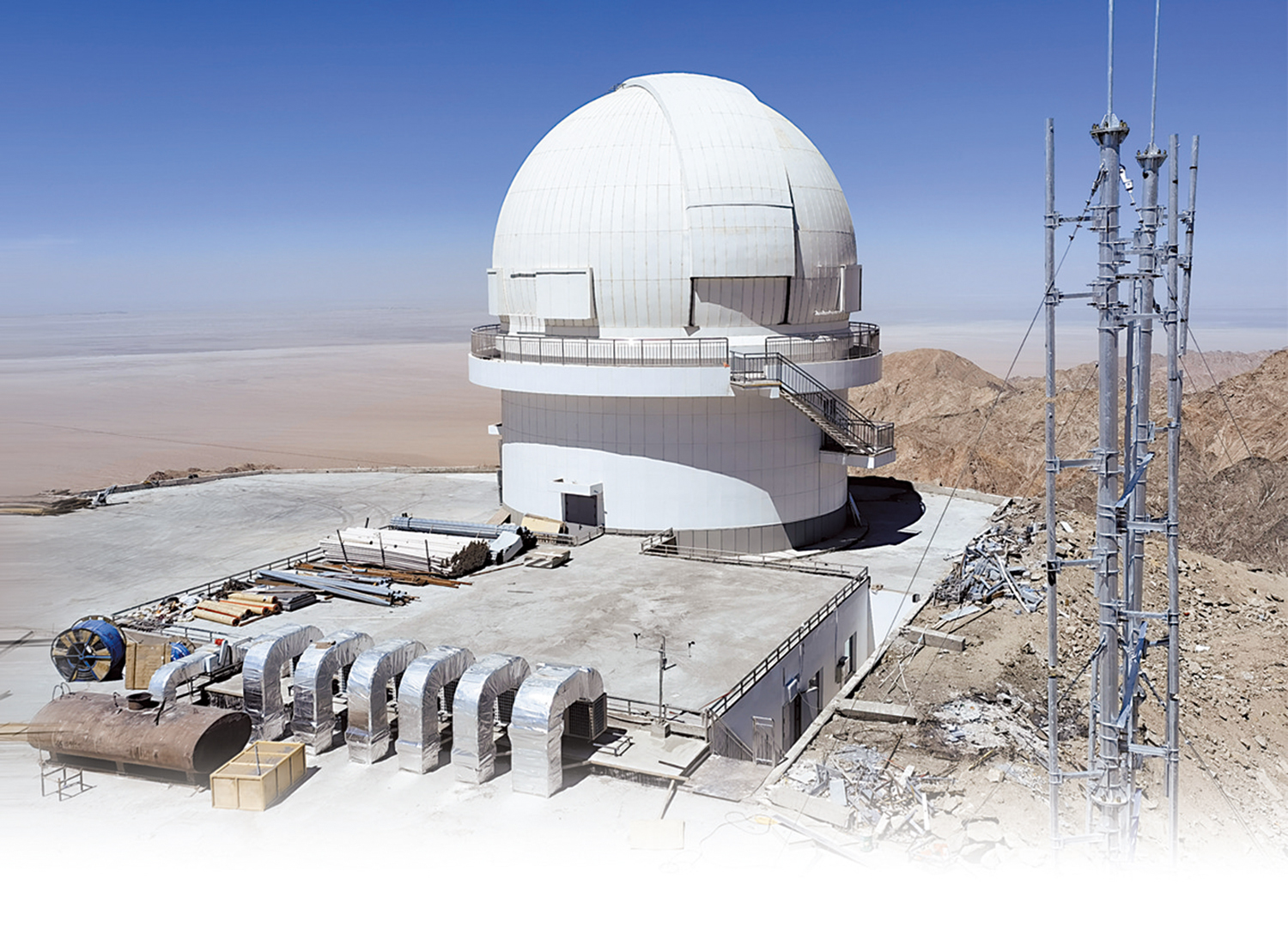 　　圖：位於青海省海西州冷湖天文觀測基地的墨子巡天望遠鏡。