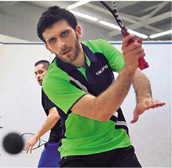 　　圖：科威特壁球運動員塔米米。\網絡圖片