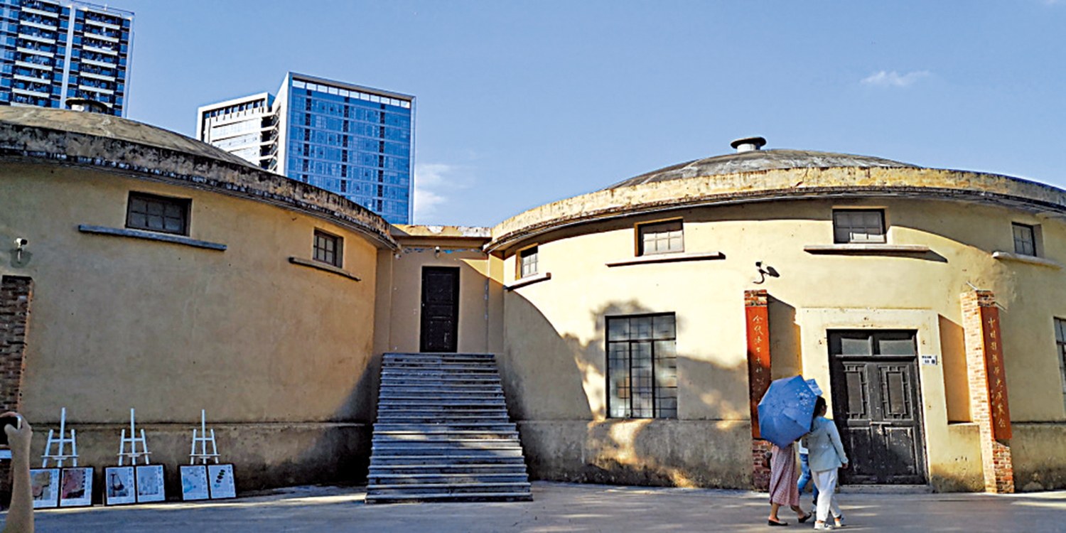 　　圖：清平古墟糧倉階梯劇場。\大公報記者石華攝