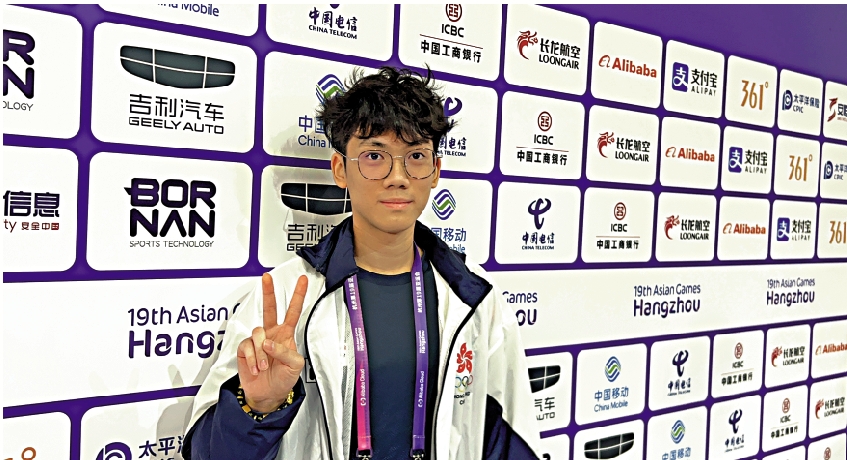 　　圖：鄒樹德是香港電競隊代表。\大公報特派記者敖敏輝攝