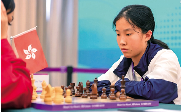 　　圖：12歲國際象棋棋手劉天儀的手機失而復得。\港協圖片