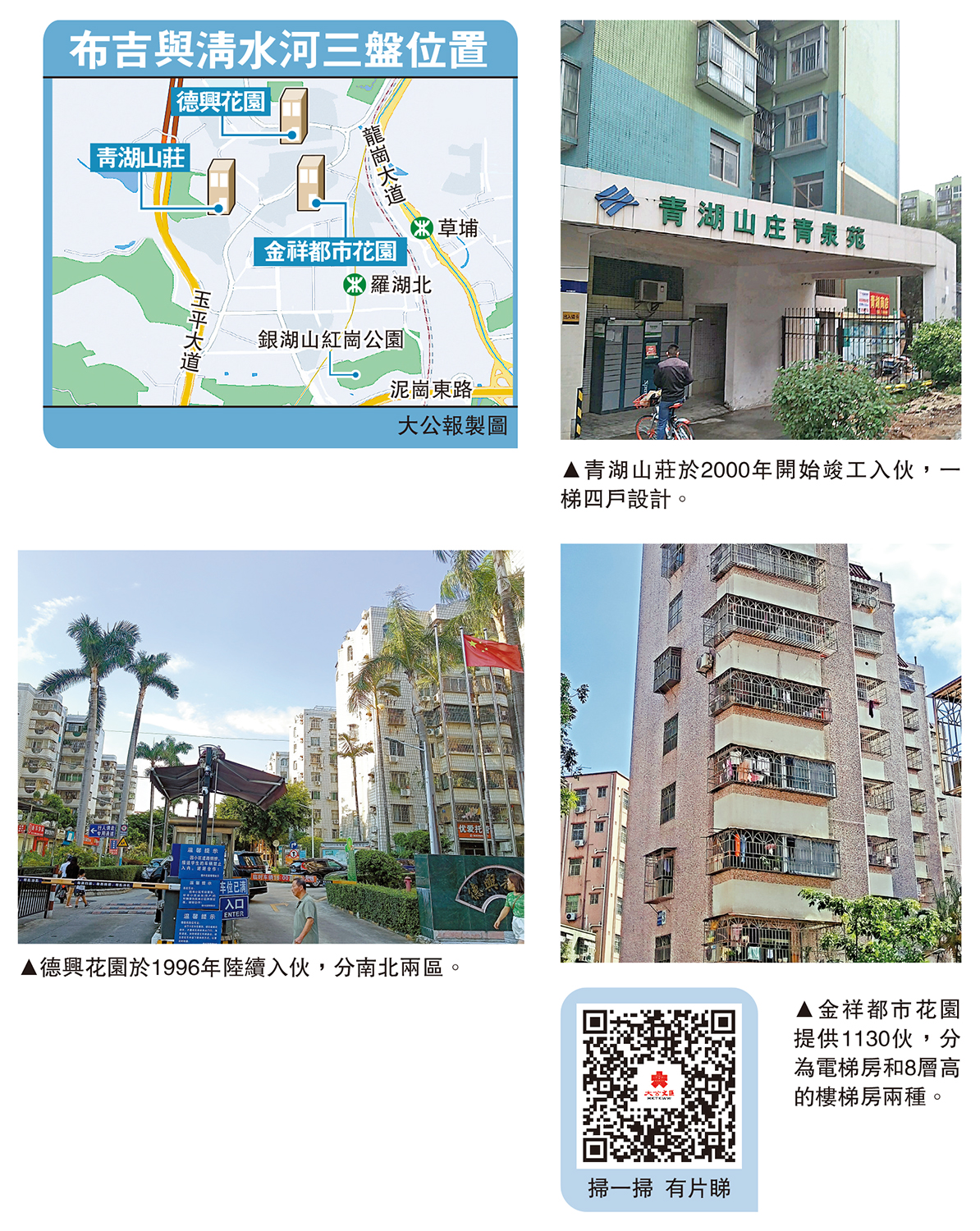 　　圖：布吉與清水河三盤位置