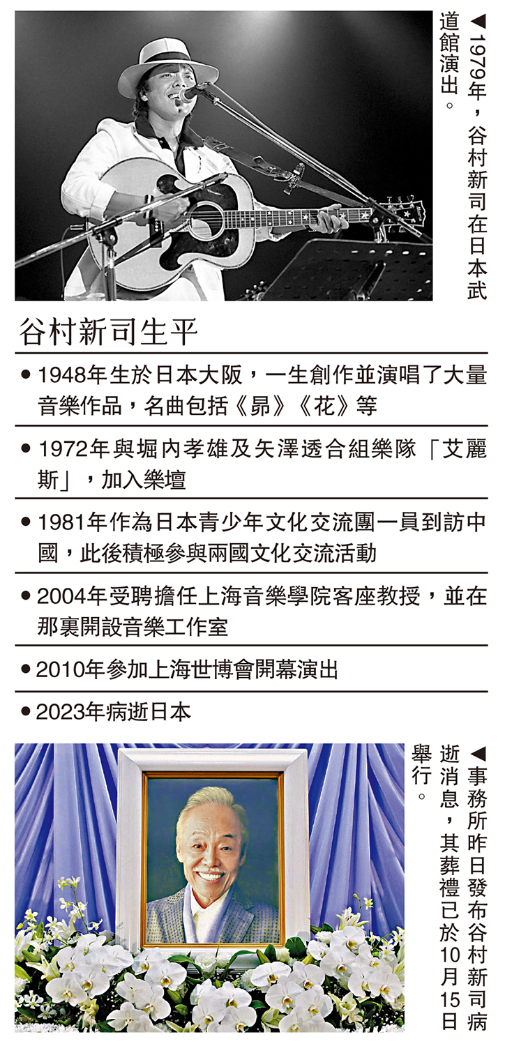 谷村新司生平 大公報