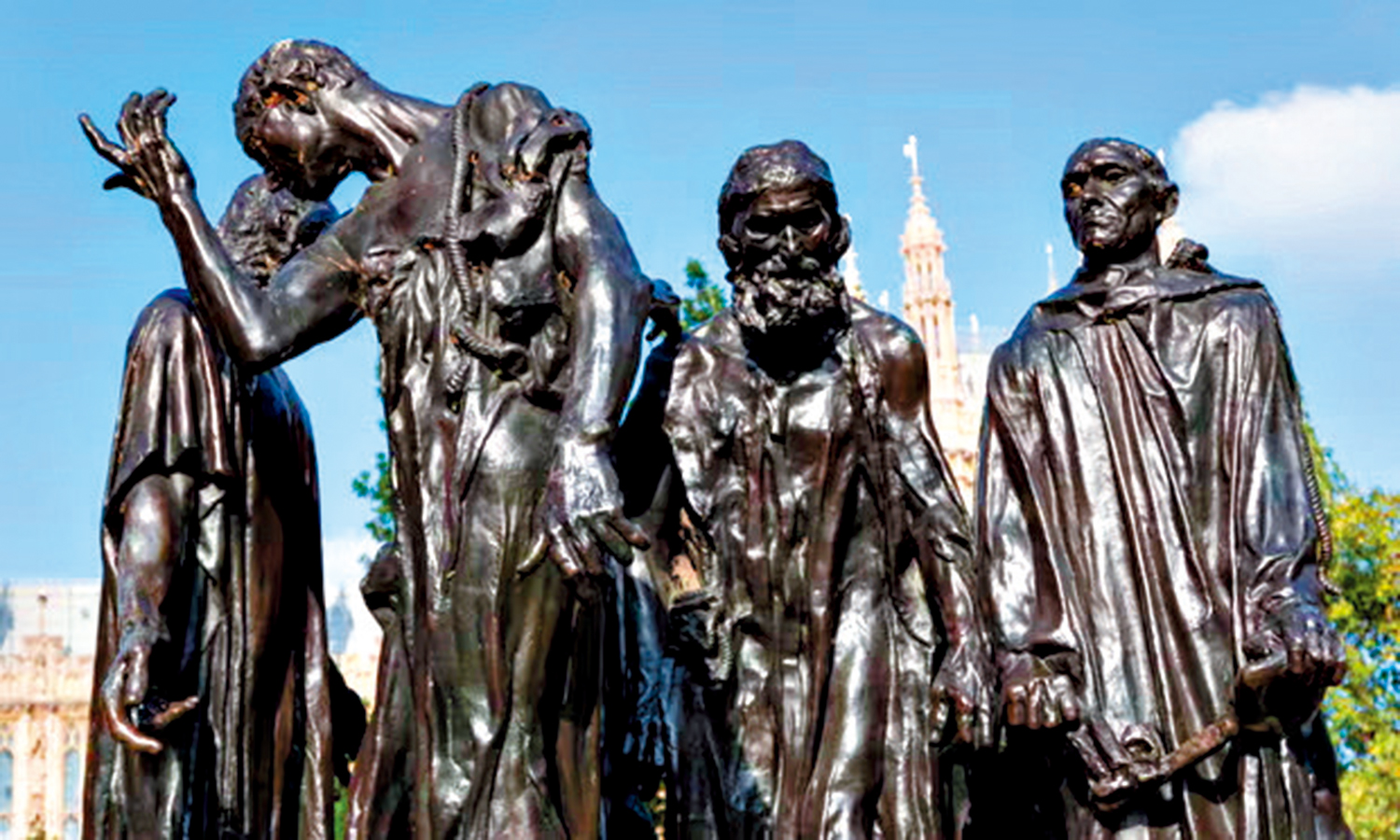 　　圖：丟失雕塑為法國藝術家羅丹《加萊義民》作品中的一部分。\網絡圖片