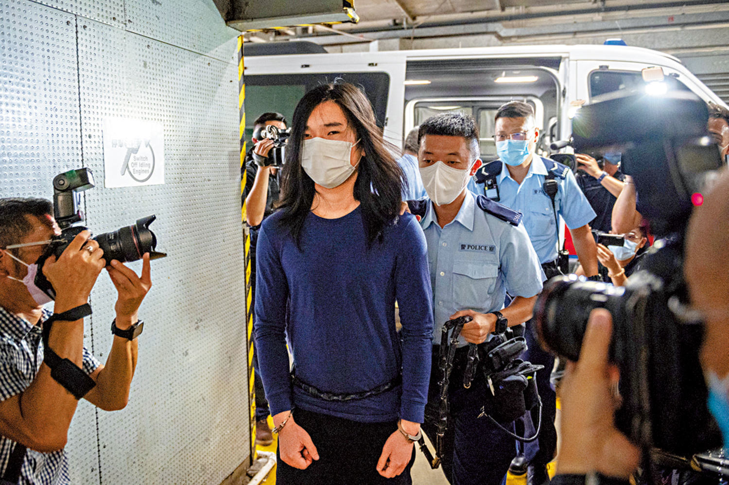 　　圖：曾志健早前承認暴動及襲警罪，昨日判處監禁。