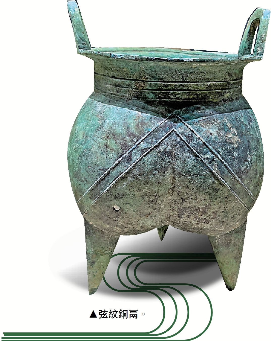 　　圖：弦紋銅鬲。