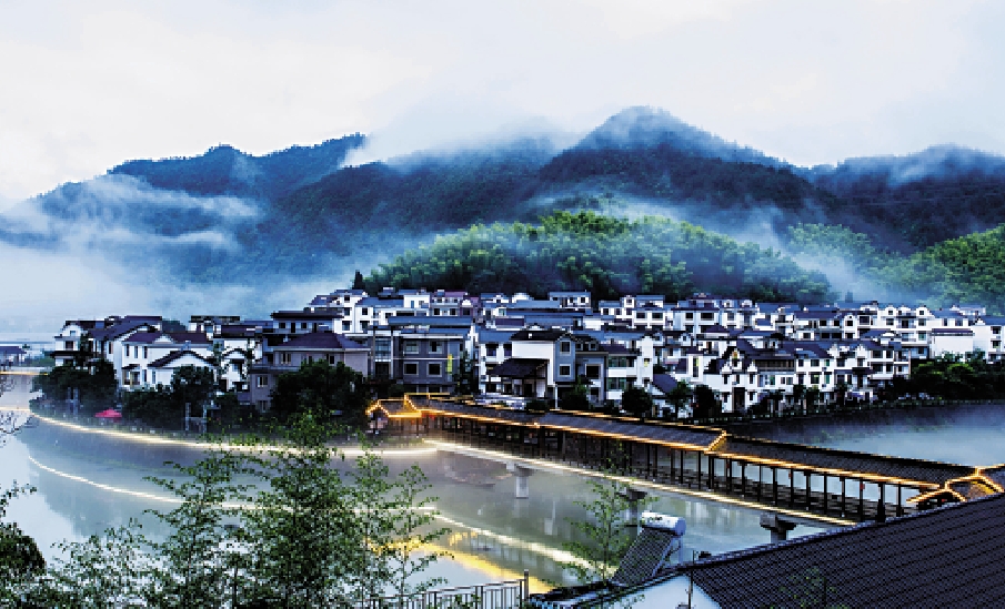 　　圖：綠水青山的下姜村。/受訪者供圖