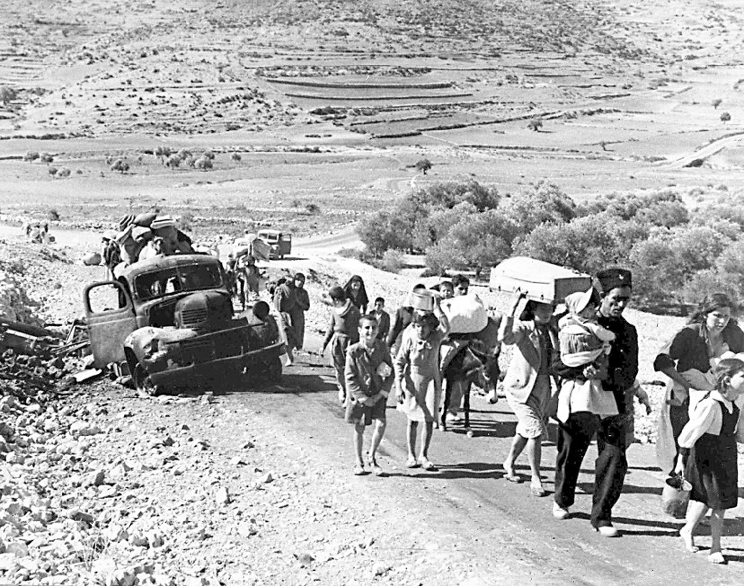 圖:巴以恩怨持續數千年,圖為以色列1948年建國後將大量巴勒斯坦人趕出家園。\資料圖片