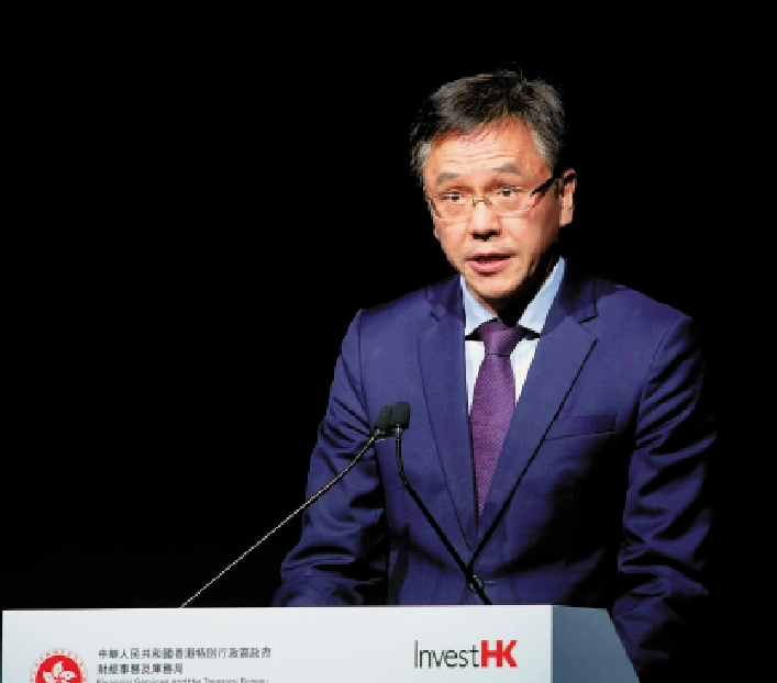 　　圖：孫東表示，超過5000家科技初創企業組成香港繁榮的創新社區。