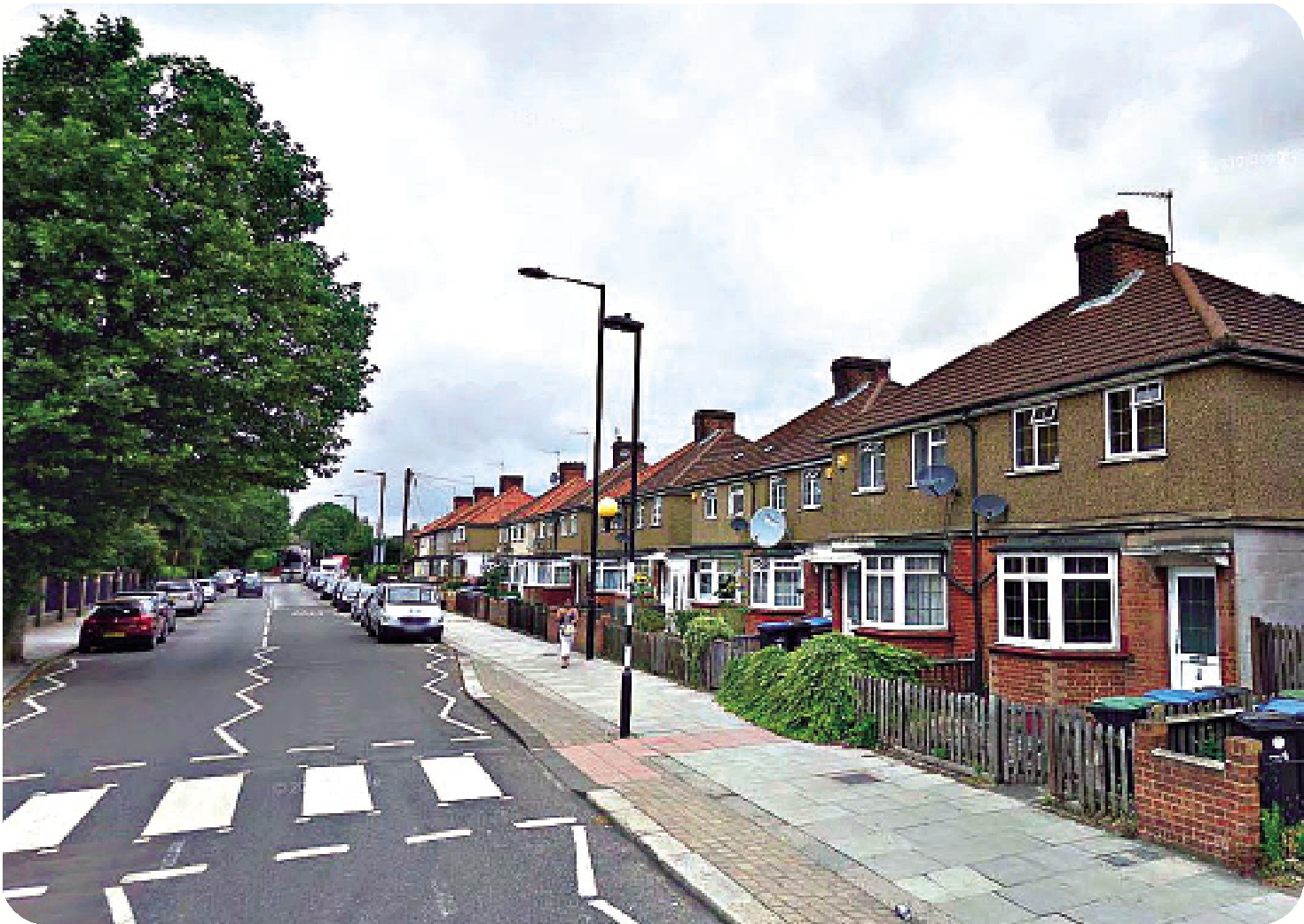 　　圖：恩菲爾德惡作劇事件發生在英國北倫敦恩菲爾德格林路二百八十四號。\資料圖片