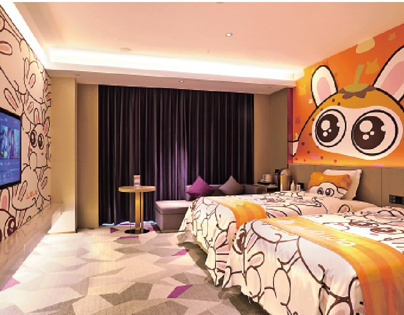 　　圖：東莞首家潮玩主題酒店，客房布置不同潮玩主題。