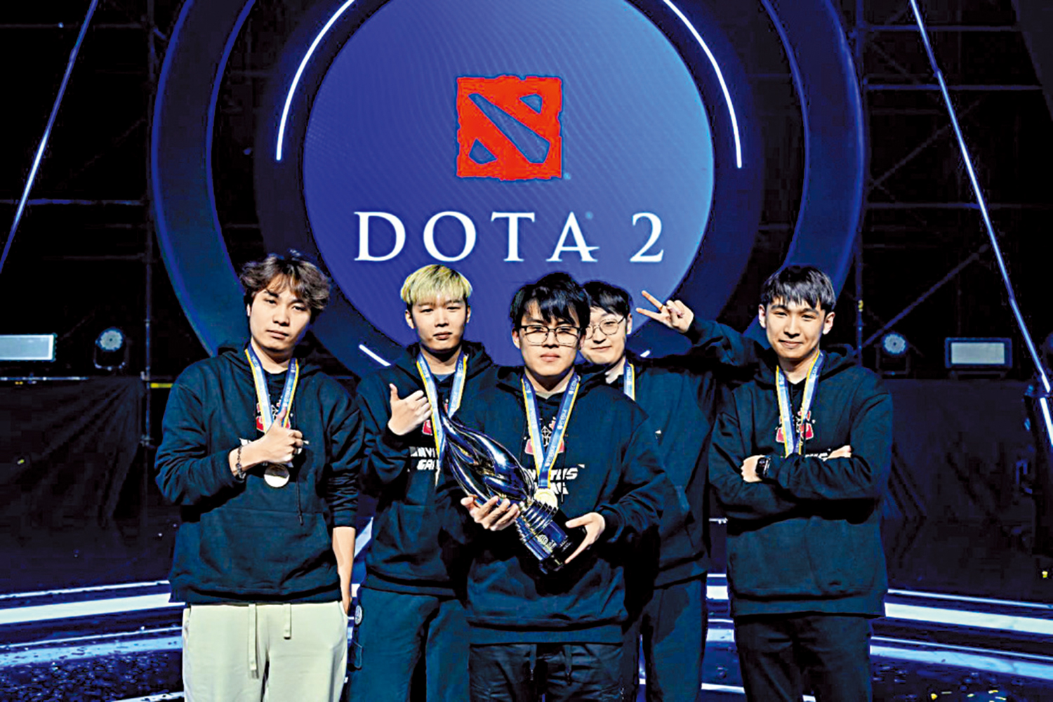 　　圖：iG勝出《DOTA 2》。\大公報記者夏微攝