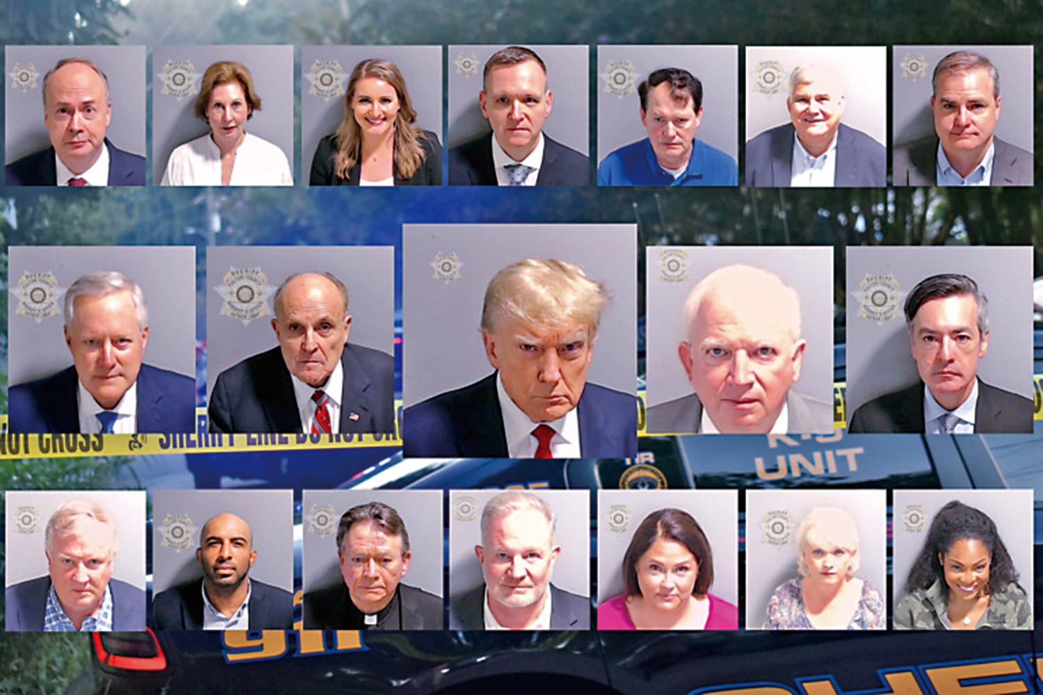 　　圖：包括特朗普在內，多人涉干涉佐治亞州選舉結果被起訴。\網絡圖片