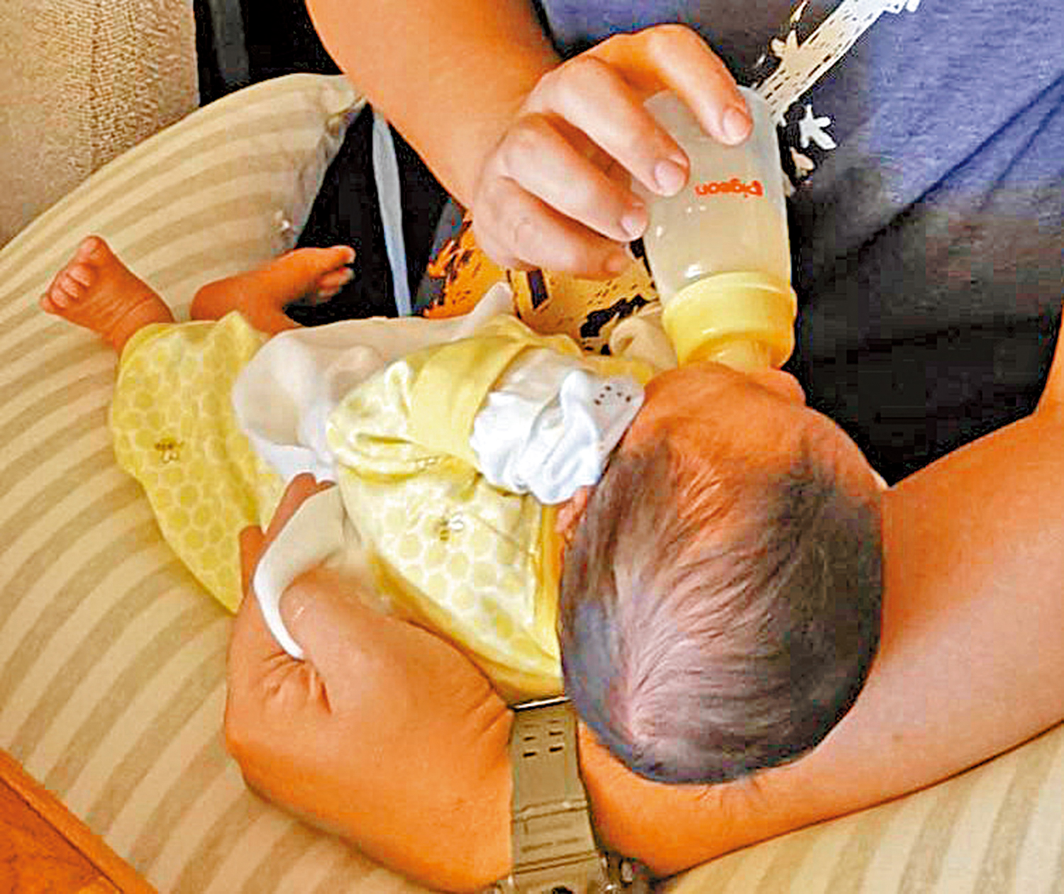 　　圖：劉氏夫婦花費80萬元，多次接受體外授精療程，三年前誕下健康的嬰兒。