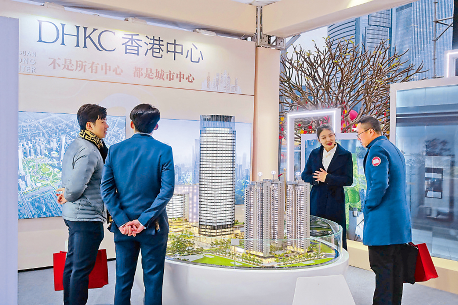 　　圖：東莞香港中心正式開放城市展廳，將為大灣區商務交流提供高端場所。