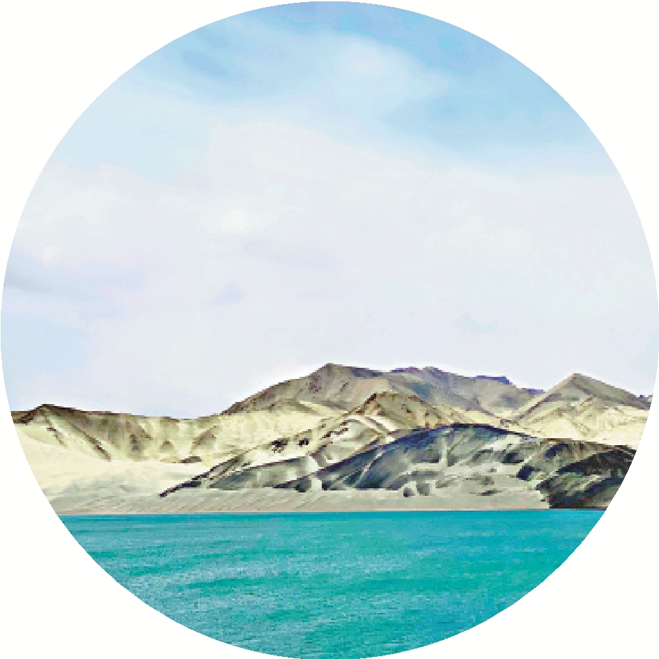 　　圖：白沙湖據稱是《西遊記》中所描寫的流沙河。