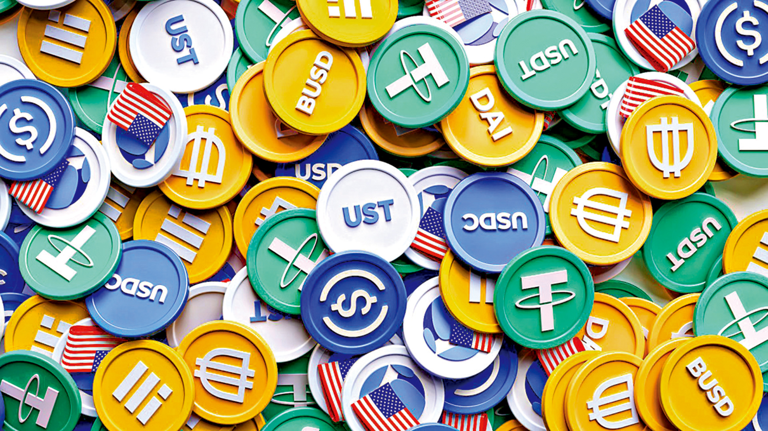 　　圖：目前市場上的穩定幣有三大種類，包括法幣擔保、加密貨幣擔保和演算法穩定幣。