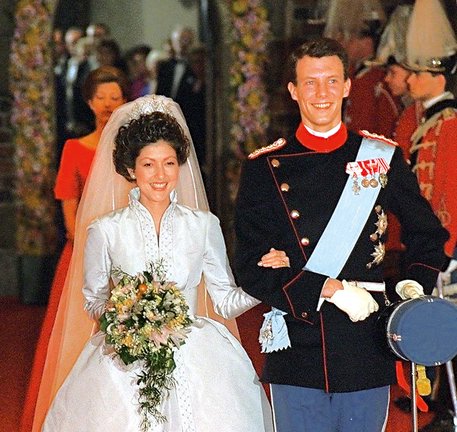 　　圖：丹麥二王子約阿希姆的前妻文雅麗（左），是歐洲王室史上首位亞裔王妃。\網絡圖片